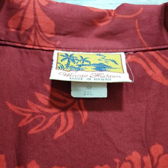 Winnie Fashion Mens 3XL Short Sleeve Shirt Hawaiian Vacation Party Shirt Canoe - Picture 5 of 8